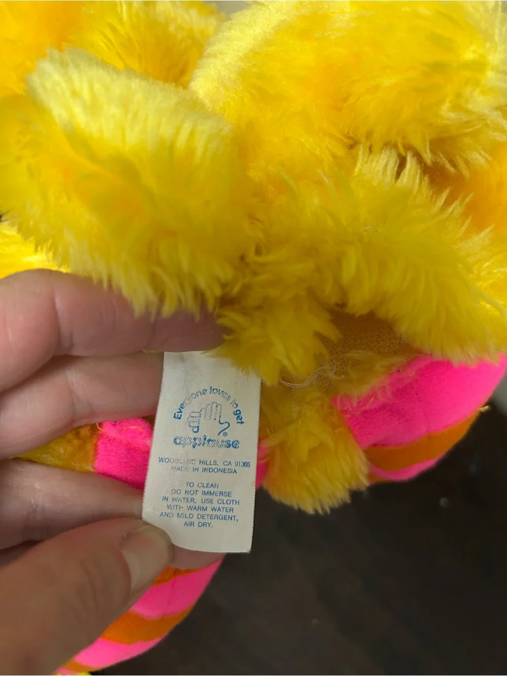 Vintage Big Bird Hand Puppet By Applause
